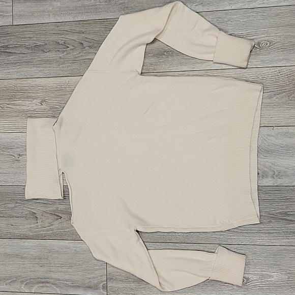 PAIGE Size Small Ivory Raundi Wool Blend Turtleneck Sweater - Picture 8 of 8